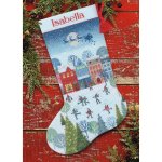(image for) Stocking Skating Counted Cross Stitch Kit